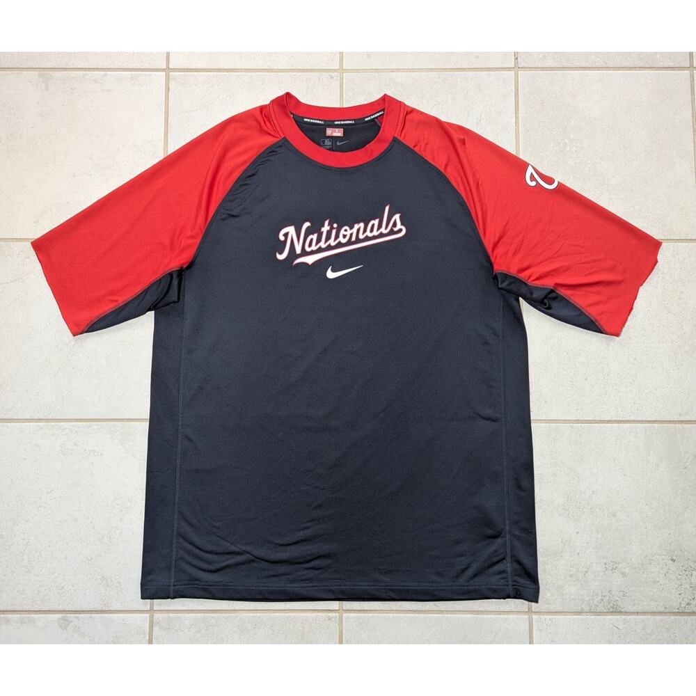 Nike Men's XXL Washington Nationals MLB Authentic Pullover Modified/Cut Sleeve